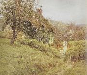 Helen Allingham,RWS South Country Cottage (mk46) oil painting artist